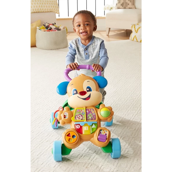 Fisher Price Eğitici Köpekçik Yürüteç TÜRKÇE Yürüme Yardımcısı ve Eğitici Oyuncak 2 si 1 Arada FTG10 - 6