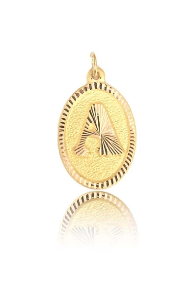 14 Ayar Altın A Harf Kolye