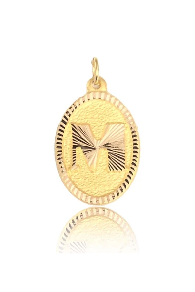 14 Ayar Altın M Harf Kolye