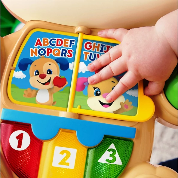 Fisher Price Eğitici Köpekçik Yürüteç TÜRKÇE Yürüme Yardımcısı ve Eğitici Oyuncak 2 si 1 Arada FTG10 - 3