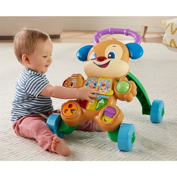 Fisher Price Eğitici Köpekçik Yürüteç TÜRKÇE Yürüme Yardımcısı ve Eğitici Oyuncak 2 si 1 Arada FTG10 - 5