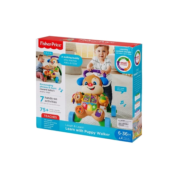 Fisher Price Eğitici Köpekçik Yürüteç TÜRKÇE Yürüme Yardımcısı ve Eğitici Oyuncak 2 si 1 Arada FTG10 - 8