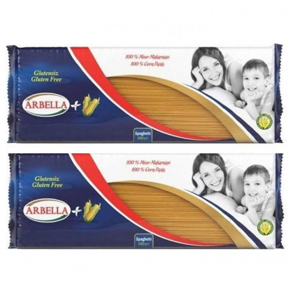 Arbella Plus Glutensiz Spaghetti 400 Gr x 2 Adet