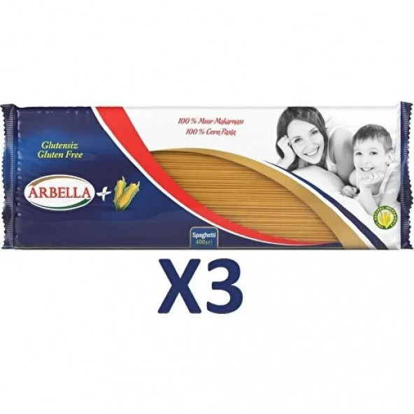Arbella Plus Glutensiz Spaghetti 400 Gr x 3 Adet - 2