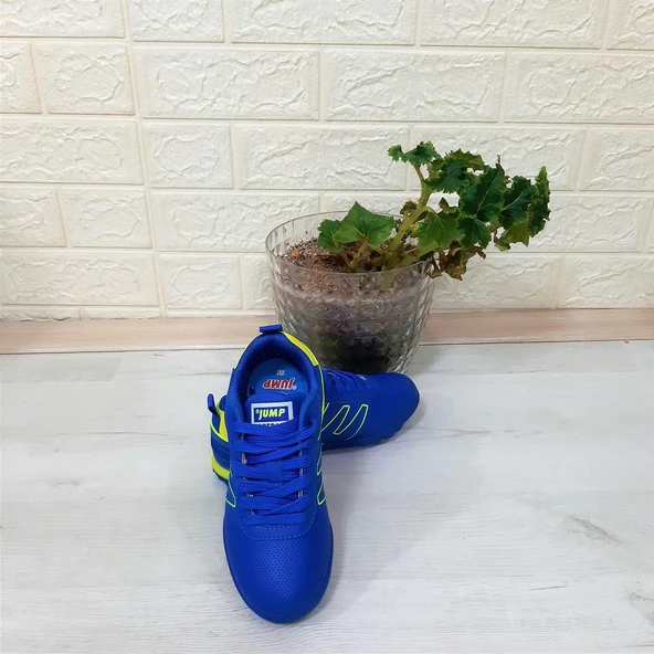 Jump 29143 Saks Mavi- Sarı Erkek Çocuk Halı Saha Futbol Ayakkabı - 3
