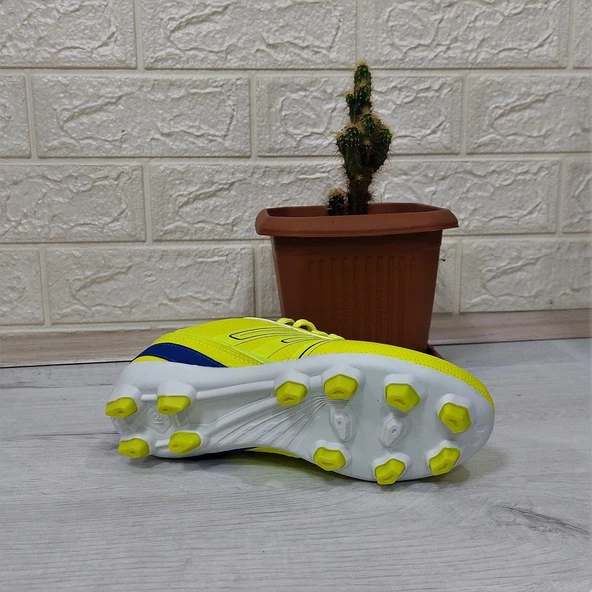 Jump 28843 Sarı-Lacivert Krampon Çim Saha Çocuk Futbol Ayakkabı - 8