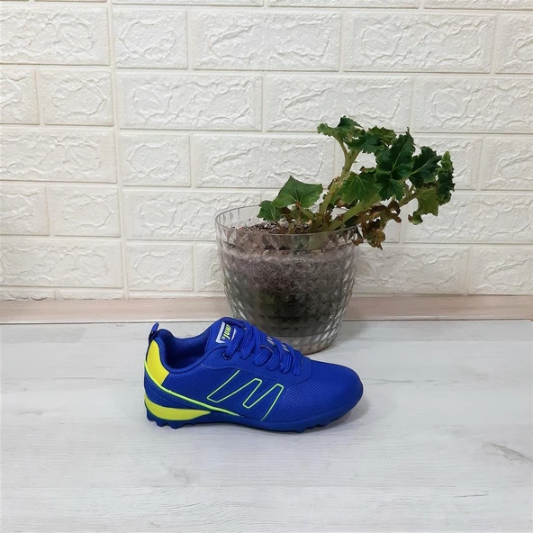 Jump 29143 Saks Mavi- Sarı Erkek Çocuk Halı Saha Futbol Ayakkabı - 5