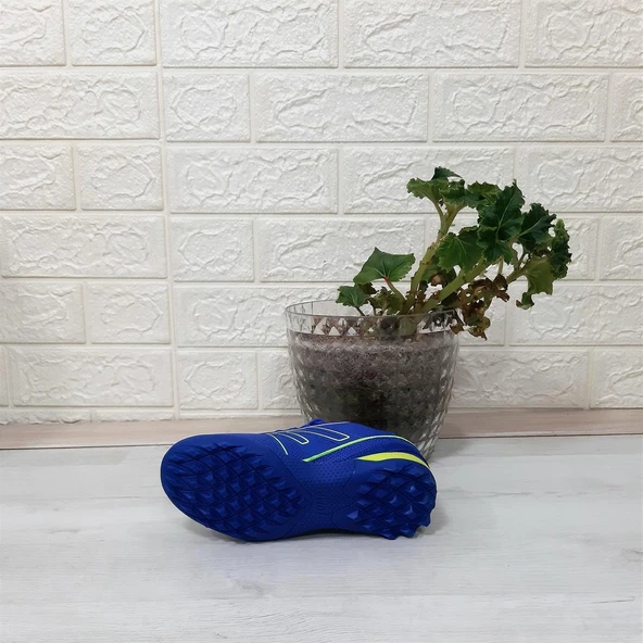 Jump 29143 Saks Mavi- Sarı Erkek Çocuk Halı Saha Futbol Ayakkabı - 7