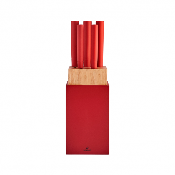 Karaca Viego 6 Parça Bıçak Seti Red - 4