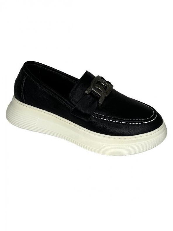 Hakiki Deri Kadın Loafer Ayakkabı - 2