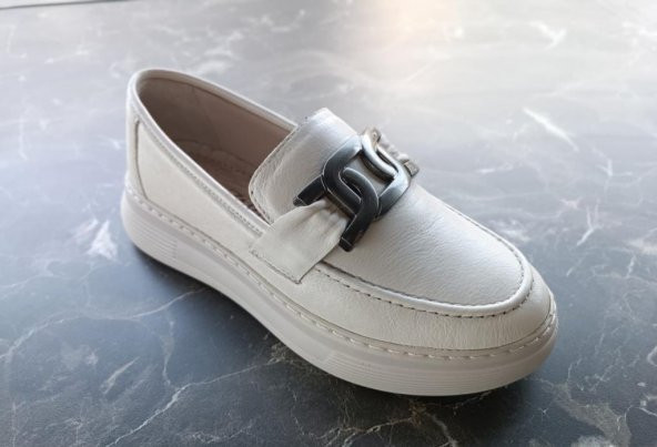 Hakiki Deri Kadın Loafer Ayakkabı - 5