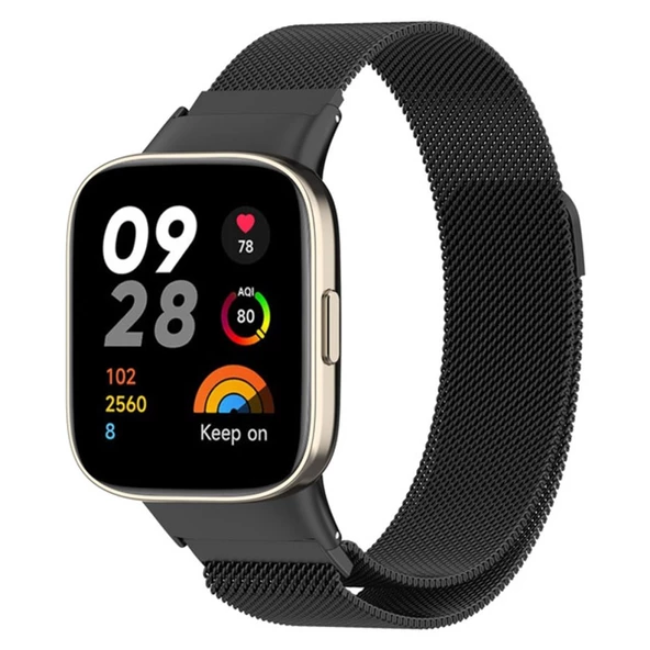 Xiaomi Redmi Watch 3 Active (Düz Watch 3 Değildir) Kordon Milano Loop Metal Kordon - 8