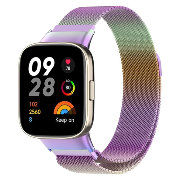 Xiaomi Redmi Watch 3 Active (Düz Watch 3 Değildir) Kordon Milano Loop Metal Kordon - 5