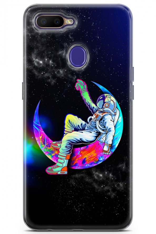 Oppo RX17 Neo Uyumlu Kılıf Opus 11 Astronot ve Uzay 4K Baskılı Kılıf Fall - 1