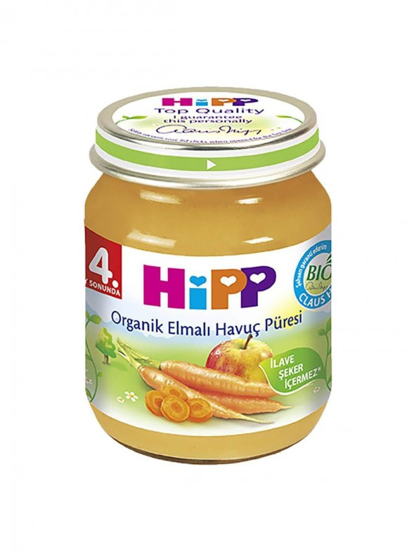 Hipp Organik Elmalı Havuç Püresi 125 Gr