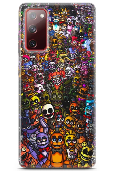 Samsung Galaxy S20 Fe Uyumlu Kılıf Opus 19 Five Nights at Freddy's Tam Koruma Kılıf Rainbow