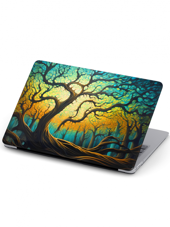 Macbook Pro (M2) Kılıf 13 inç A2251-A2686 MacAi11 Şeffaf Ön Arka Kapak Koruma Gerilim Hattı