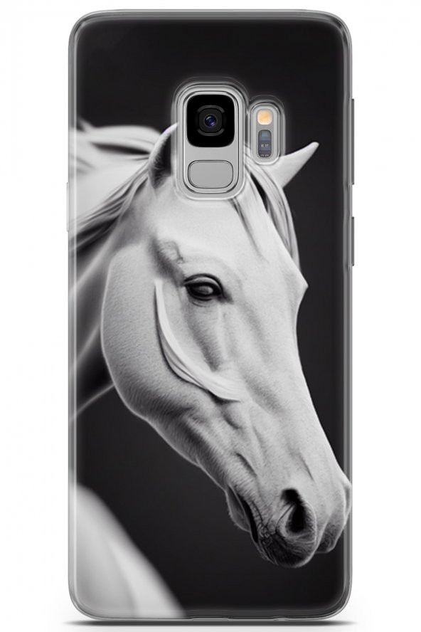 Samsung Galaxy S9 Kılıf Kingo 1 Beyaz At Telefon Kılıfı