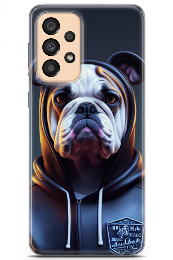 Samsung Galaxy A33 5G Kılıf Kingo 14 Pet Bulldog Mont Cover Kılıf
