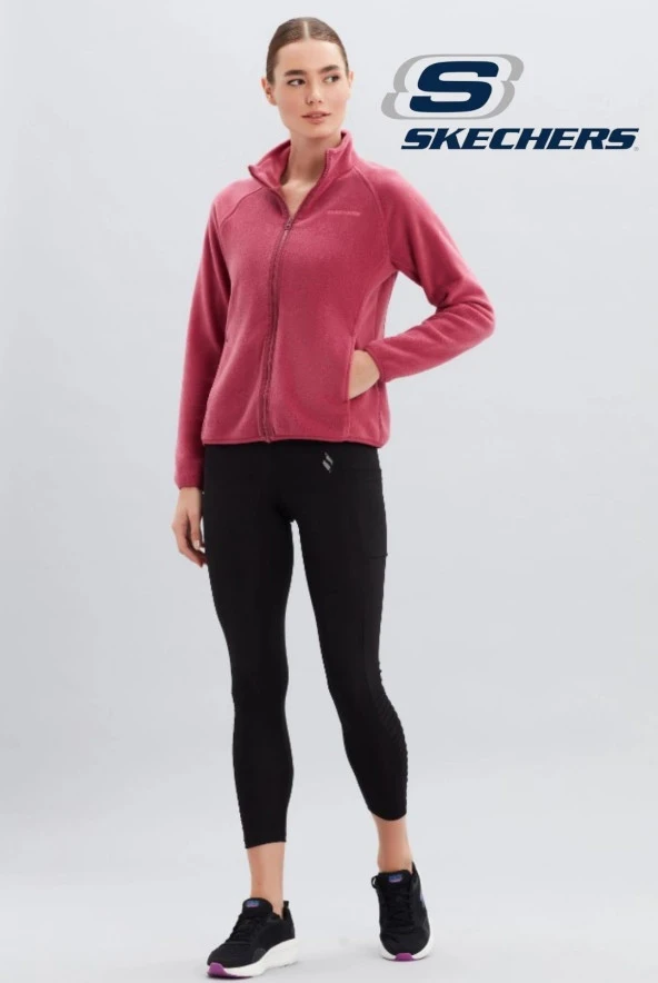 Skechers W Turtle Neck Full Zip Polar S212935 Kadın Polar Ceket