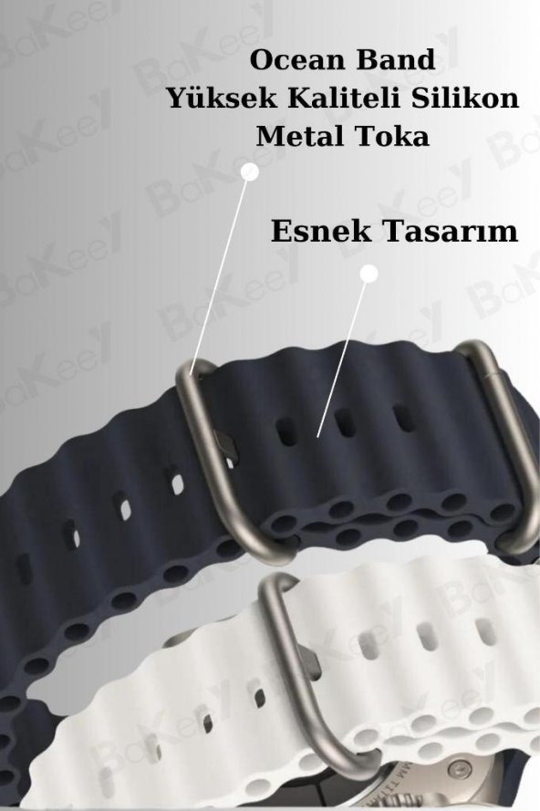 Watch Ultra 7 Kordonlu Watch 8 Ultra Akıllı Saat Kasa Koruyucu Kırılımaz Cam Kulaklık Hediyeli - 3