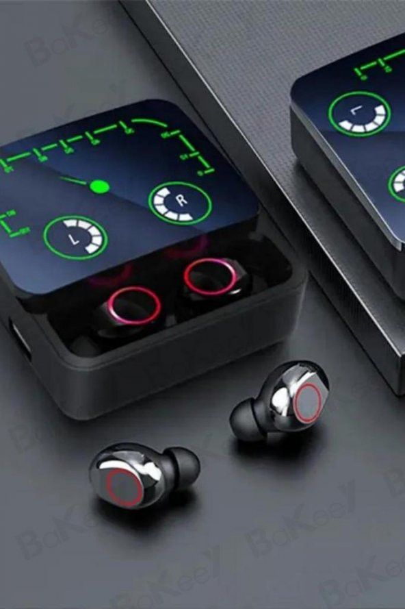 M90 Max Bluetooth Kulaklık Powerbankli Hız Göstergeli Mikrofonlu Kulak içi Oyuncu Kulaklık - 3