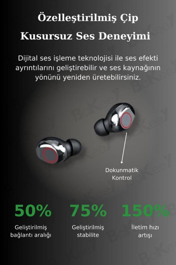 M90 Max Bluetooth Kulaklık Powerbankli Hız Göstergeli Mikrofonlu Kulak içi Oyuncu Kulaklık - 5