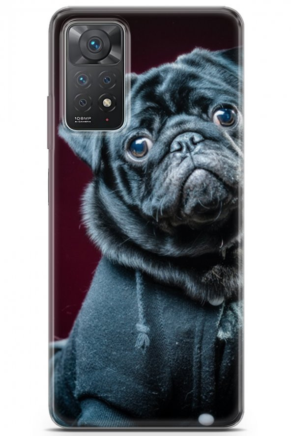 Xiaomi Redmi Note 11 Pro Uyumlu Kılıf Pug 24 Case Elbise