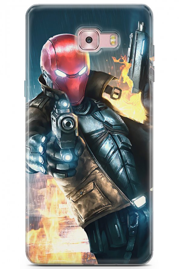 Samsung Galaxy C9 Uyumlu Kılıf Dc 29 Red Hood Leke Tutmaz Kapak Kahve Siyah - 1