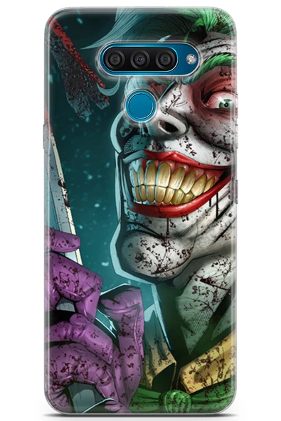 LG Q60 Uyumlu Kılıf Dc 01 Bıçaklı Joker Telefon Kılıfı Yeşil