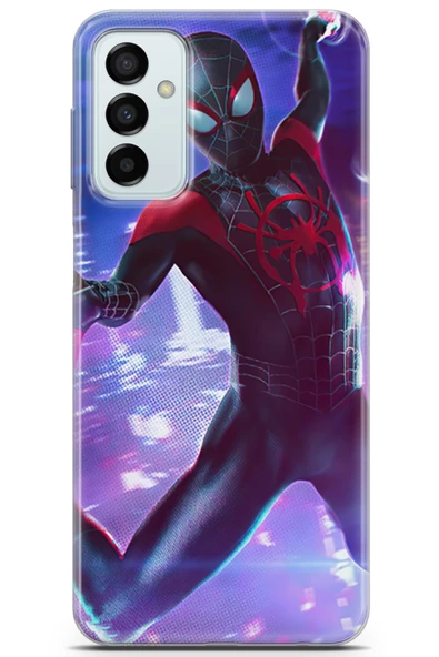 Samsung Galaxy M23 Uyumlu Kılıf Dc 24 Örümcek Adam Darbe Emici Kılıf Saks