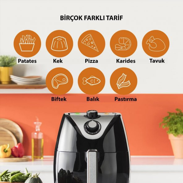 Tristar Airfryer XXL Çok Programlı Fonksiyonlu 1500 W 4,5 Lt  6994 - 8