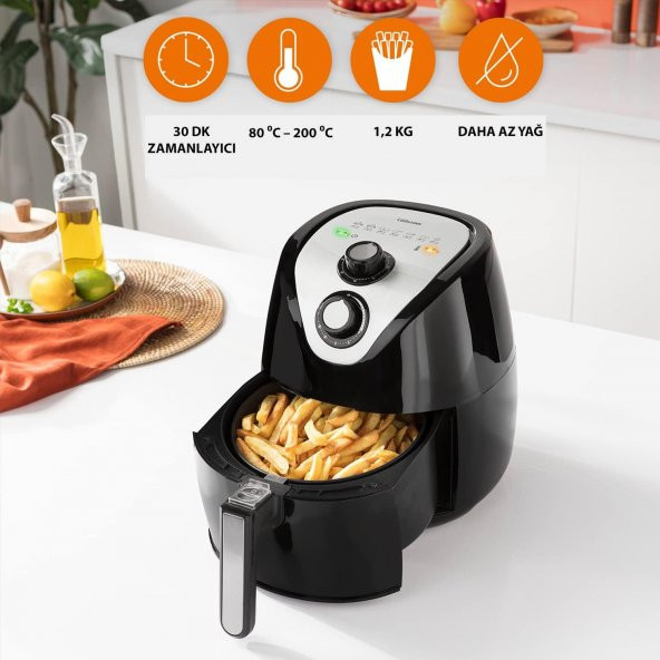 Tristar Airfryer XXL Çok Programlı Fonksiyonlu 1500 W 4,5 Lt  6994 - 9