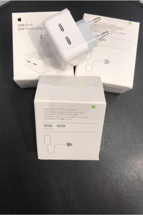 Sesatech Apple İphone 35W Usb-C+C Hızlı sarj adaptörü + Apple Usb-C lightning kablo hediye