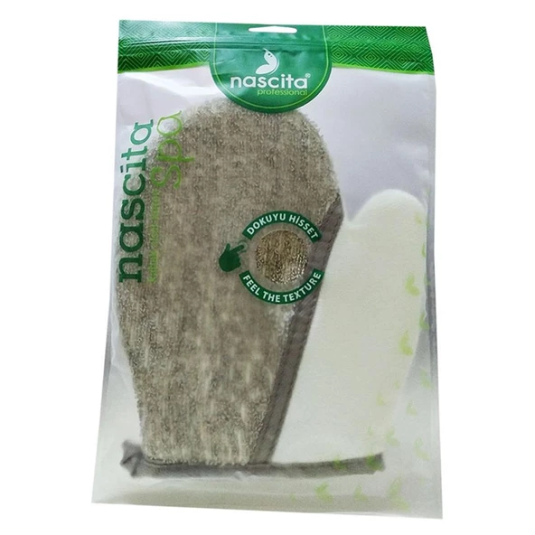 Nascita Spa Kabak Sisal Koton Lifli Eldiven Kese 18CM x 22CM