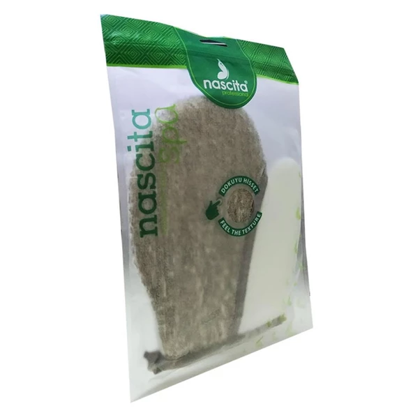 Nascita Spa Kabak Sisal Koton Lifli Eldiven Kese 18CM x 22CM - 3
