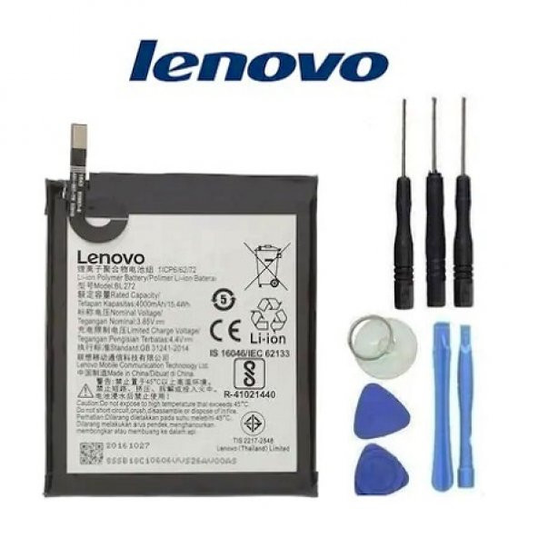 Lenovo K6 Power Batarya Pil BL272 ve Tamir Seti