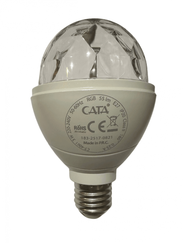 Cata CT-4061 Disco Led Ampul RGB 3W E27 Duylu (4 Adet) - 2