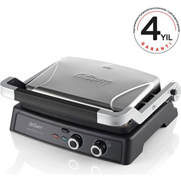 AR2044-INX Kantintost Pro Izgara ve Tost Makinesi - Inox - 2