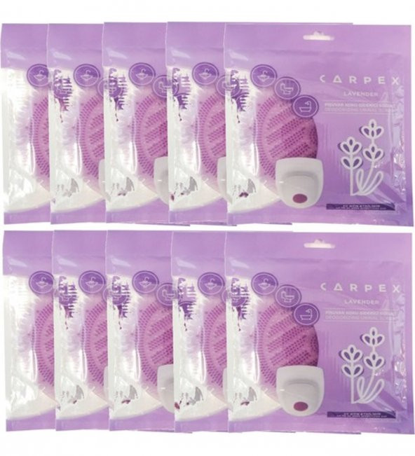 Carpex Pisuvar Koku Giderici Süzgeci Lavender Kokulu 10' Lu Set - 1