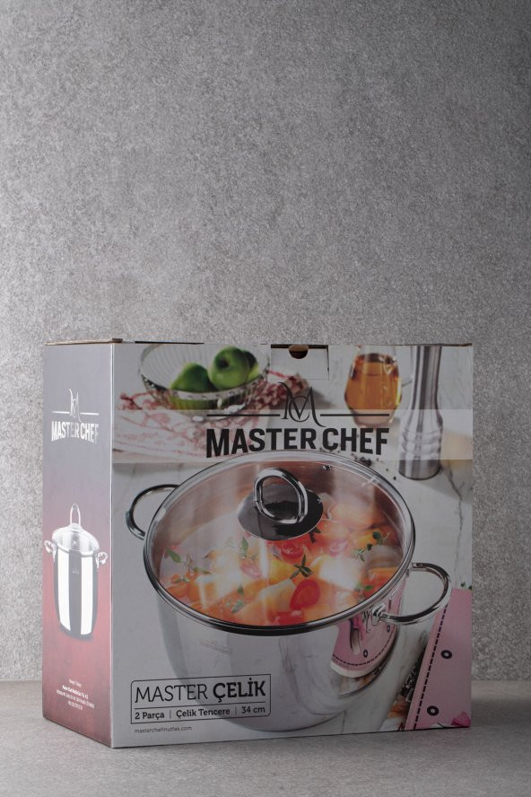 Masterchef Çelik Tencere 34 cm - 5