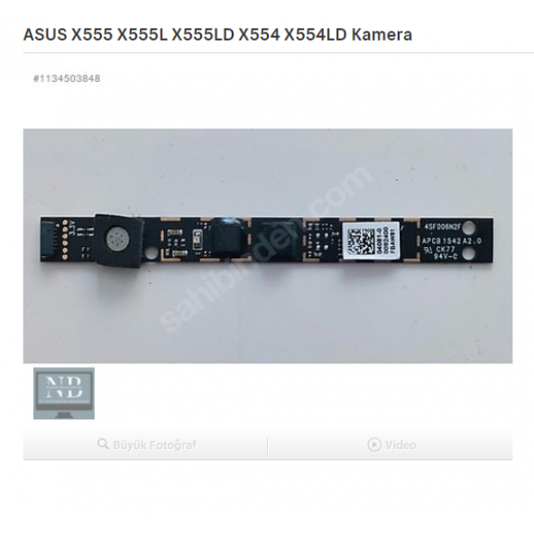 ASUS X555 X555L X555LD X554 X554LD Kamera