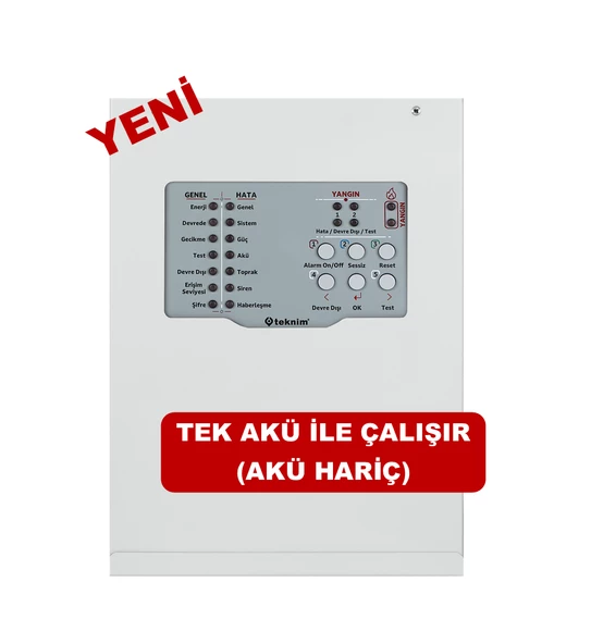 TEKNİM 2 BÖLGELİ KONVANSİYONEL YANGIN ALARM PANELİ