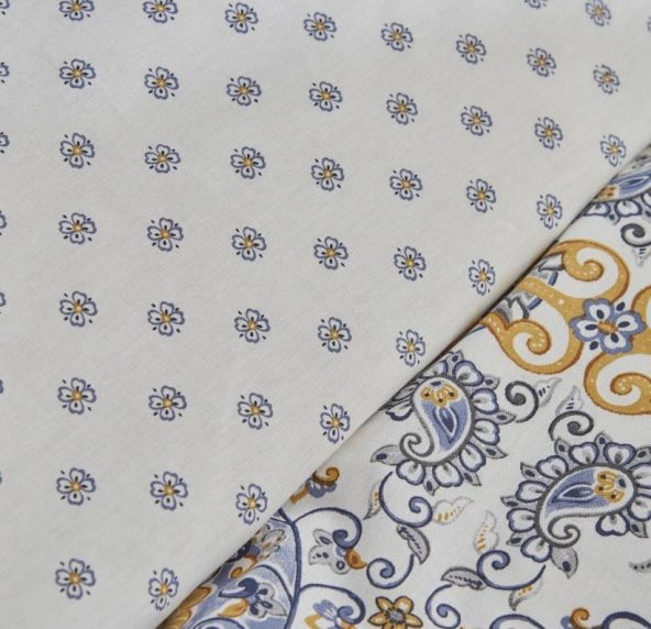 Karaca Home Aprika Mavi %100 Pamuk Tek Kişilik Nevresim Takımı - 5