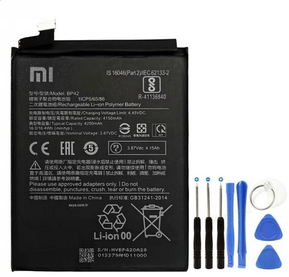 Xiaomi Mİ 11 Lite Pil Batarya BP42 ve Tamir Seti