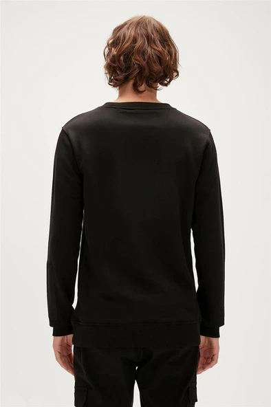 Bad Bear BE COOL CREWNECK Erkek Sweatshirt Siyah S-XXL - 6