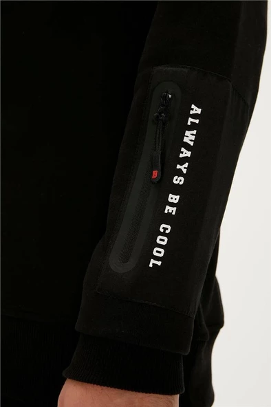 Bad Bear BE COOL CREWNECK Erkek Sweatshirt Siyah S-XXL - 4