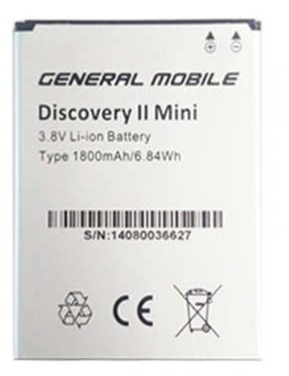 General Mobile Discovery 2 Mini Pil Batarya - 1