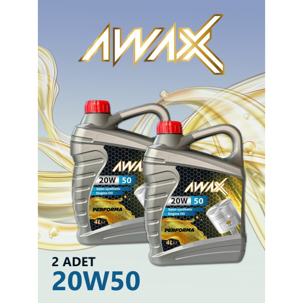 AWAX 20W/50 - 4 Litre 2 Adet (4x2)