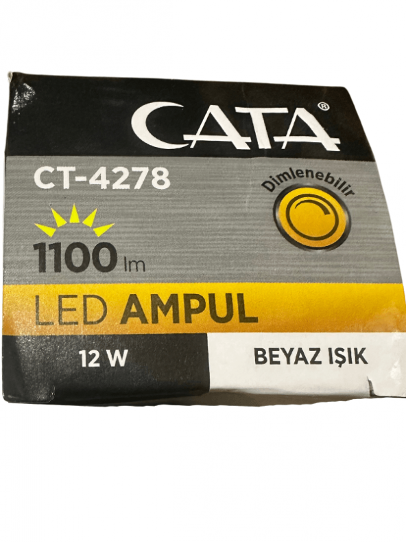 Cata CT-4278 12W 6400K (Beyaz Işık) Dimlenebilir E27 Duylu Led Ampul (8 Adet) - 5